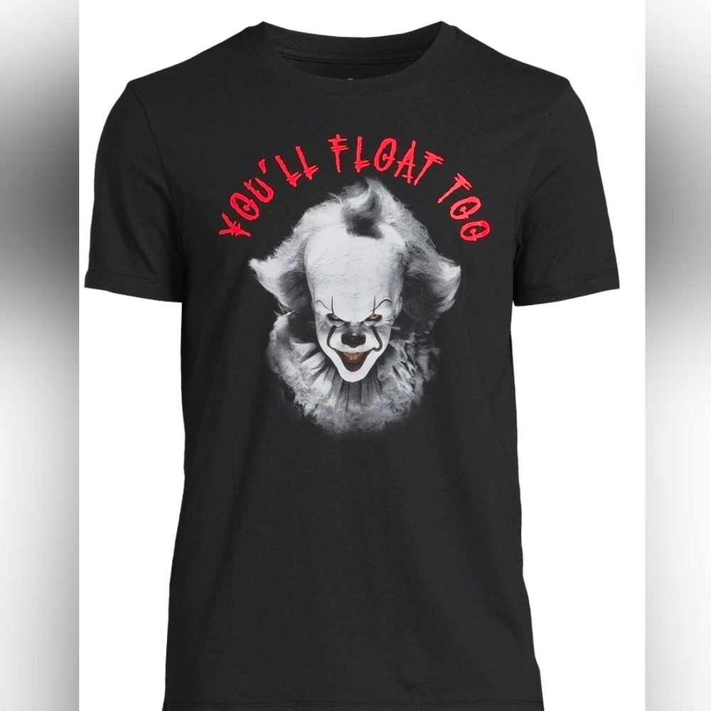 Stephen King’s IT Pennywise "You'll Float Too" Short Sleeve Graphic T-Shirt 2078